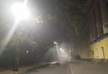 Фото - Район Адмиралтейства окутал туман. Здесь снимают фильм о светлых советских временах